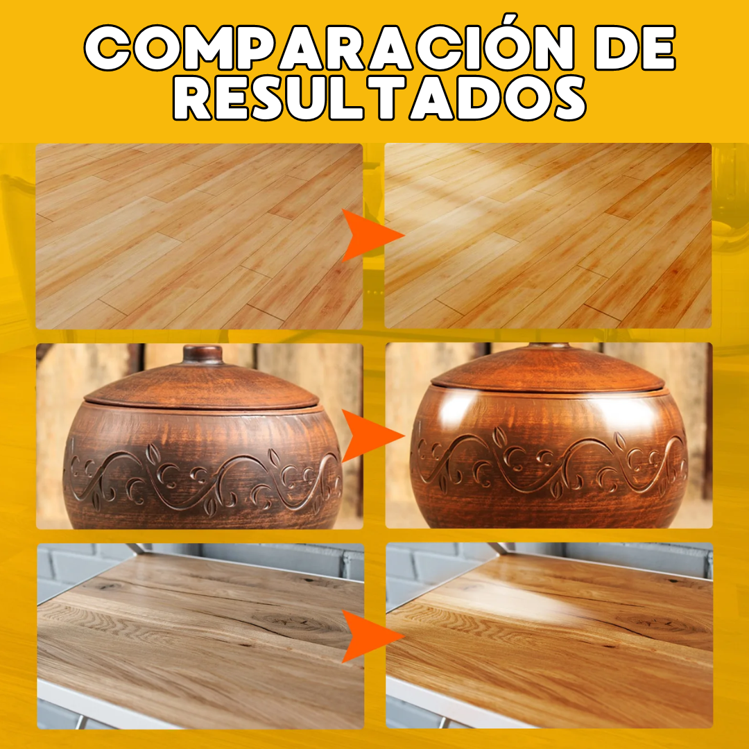 BeeWax™ -  Recupera el brillo de cueros y madera en segundos.