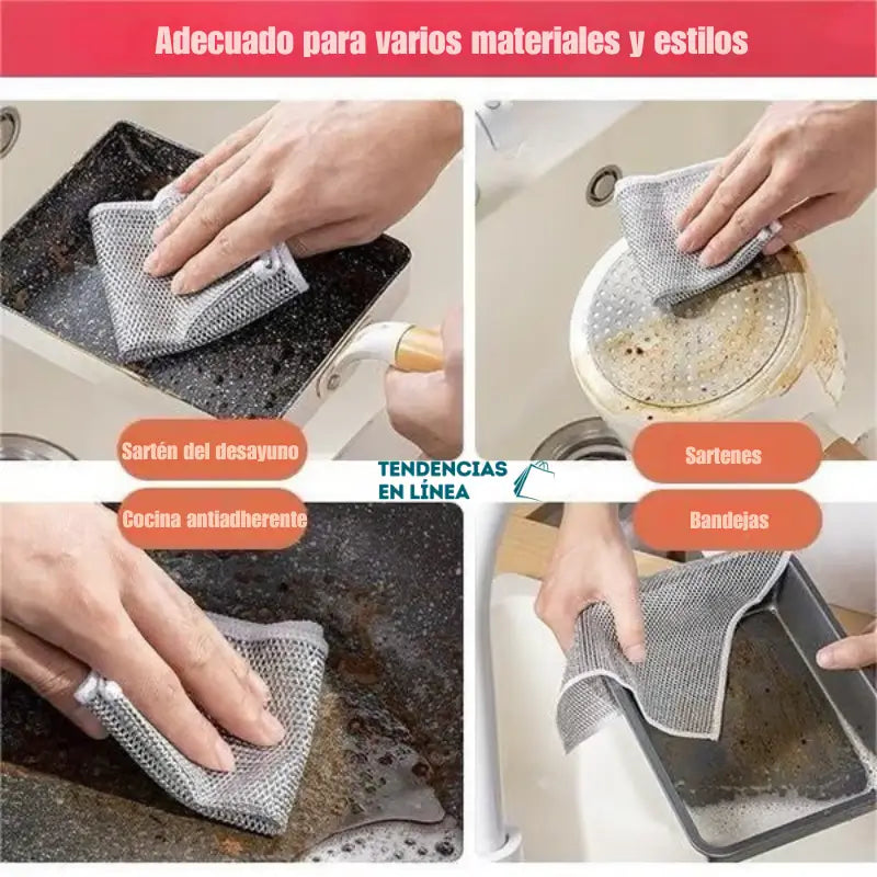 Paños de Alambre Multiusos x10 unidades. 🎁Obsequio: E-book