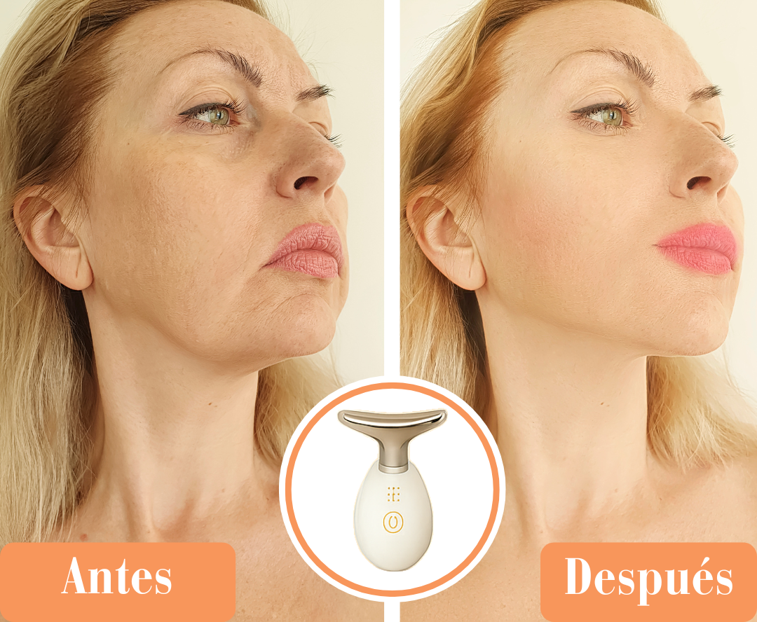 LUMI SKIN™  Masajeador facial con luz LED