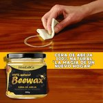 BeeWax™ -  Recupera el brillo de cueros y madera en segundos.